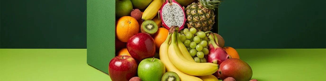 Skrzynka pełna świeżych owoców DailyFruits