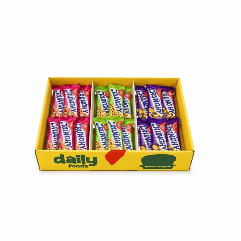 Batony Crunchy — mix trzech smaków, 30 szt.
